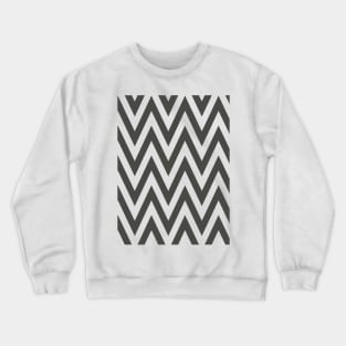 Gray Chevron Pattern Crewneck Sweatshirt
